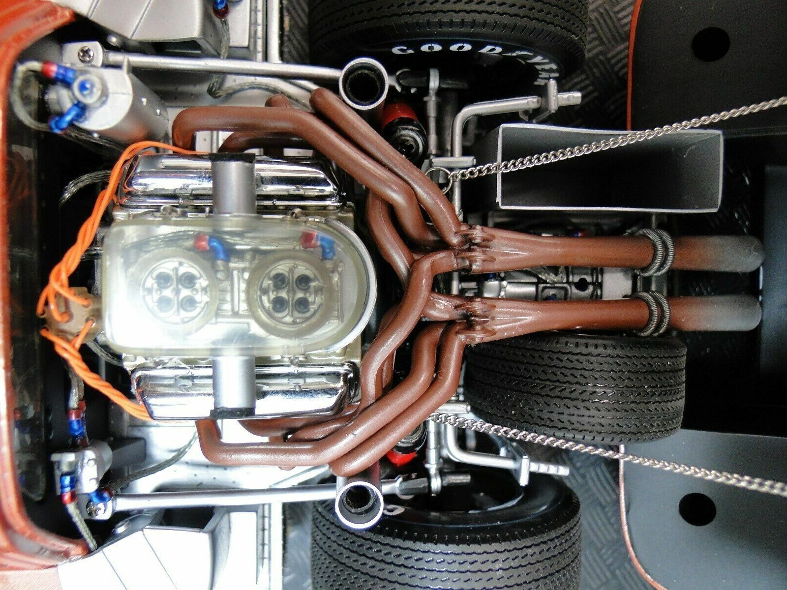 Ford GT40 Race Car Le Mans Racing w/V8 Engine/Custom Metal Body 1:18 SCALE MODEL