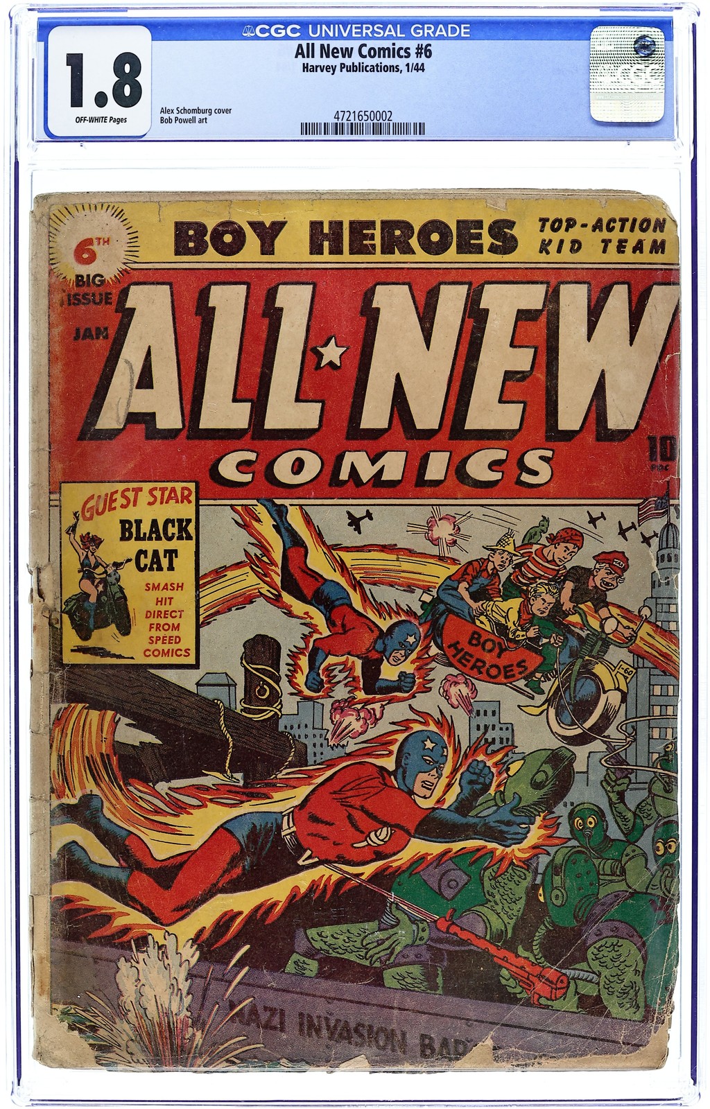 All-New Comics #6 CGC 1.8 1944 4721650002
