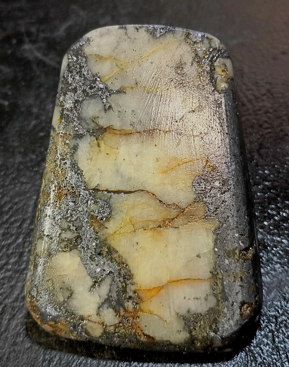 374g Fully Polished Silver/Gold Ore Block • Koch Shaft MO • Cox Collection