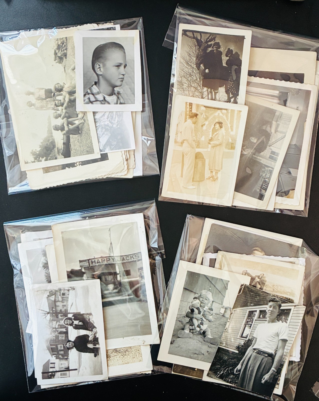 50 Vintage Snapshot Photo Lot - B&W Found Mixed Vernacular Art