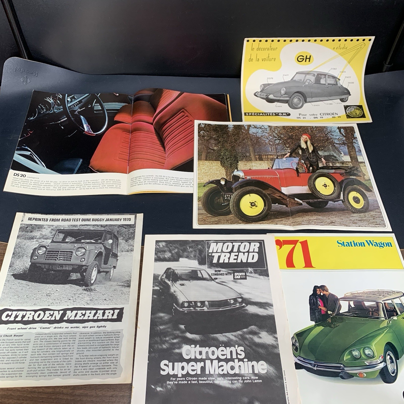Vintage Citroen Vehicle Advertising Catalog Special Interest Motor Trend 1969-71