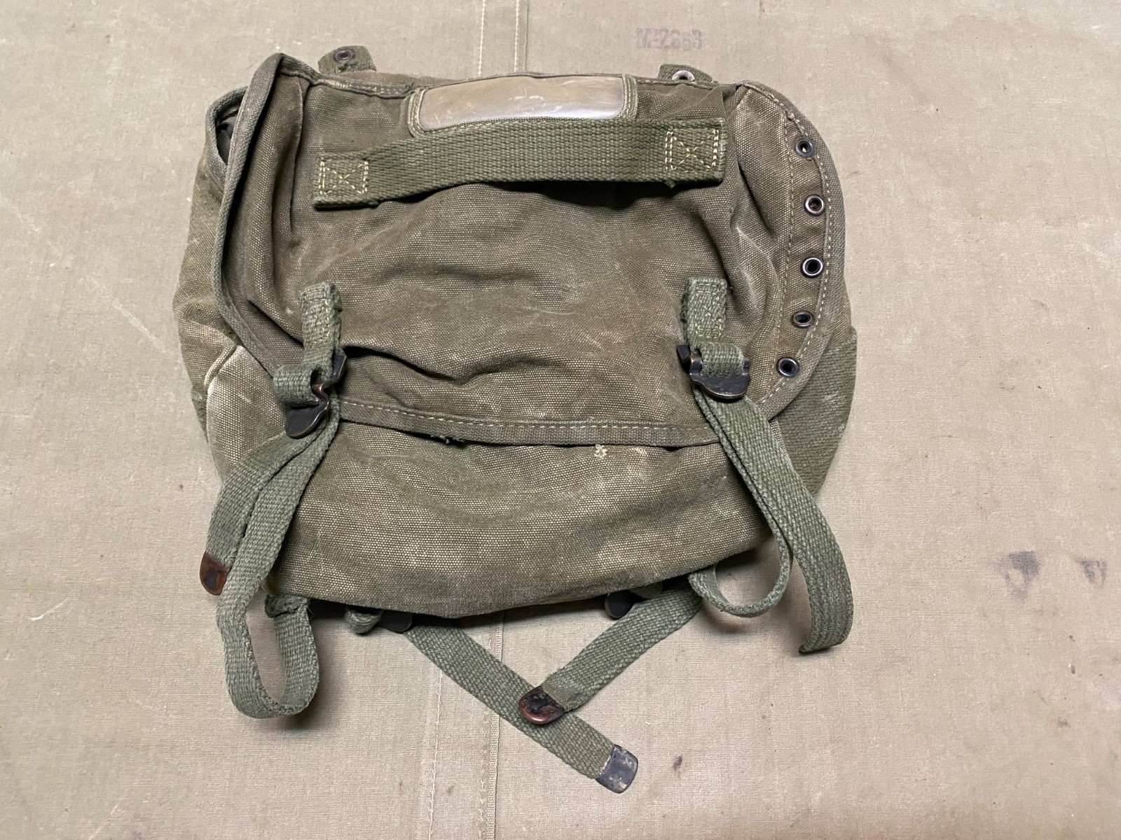 ORIGINAL VIETNAM WAR US ARMY INFANTRY M1956 COMBAT FIELD BUTT PACK-1962