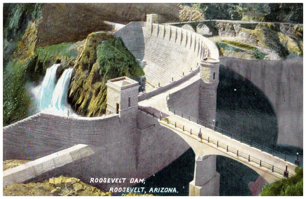 Vintage Postcard 1911-1915 Roosevelt Dam, Roosevelt, Arizona (AZ)