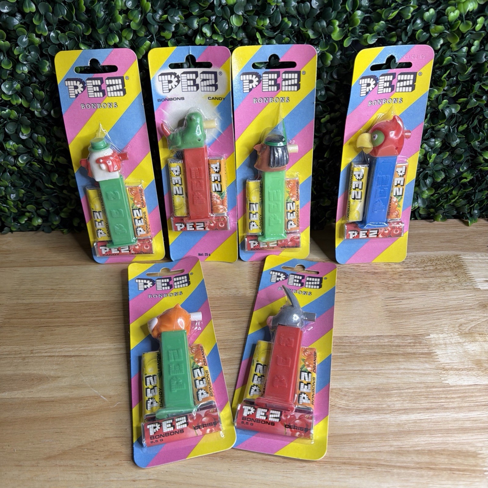 Vintage PEZ dispensers Lot of 6-Merry Music Maker Whistles;Austria , Hungary