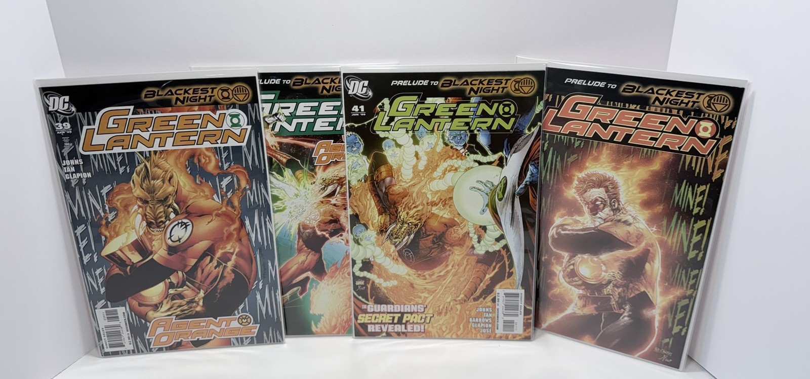Green Lantern #39-42 Lot 1st Larfleeze Agent Orange Geoff Johns DC 2009