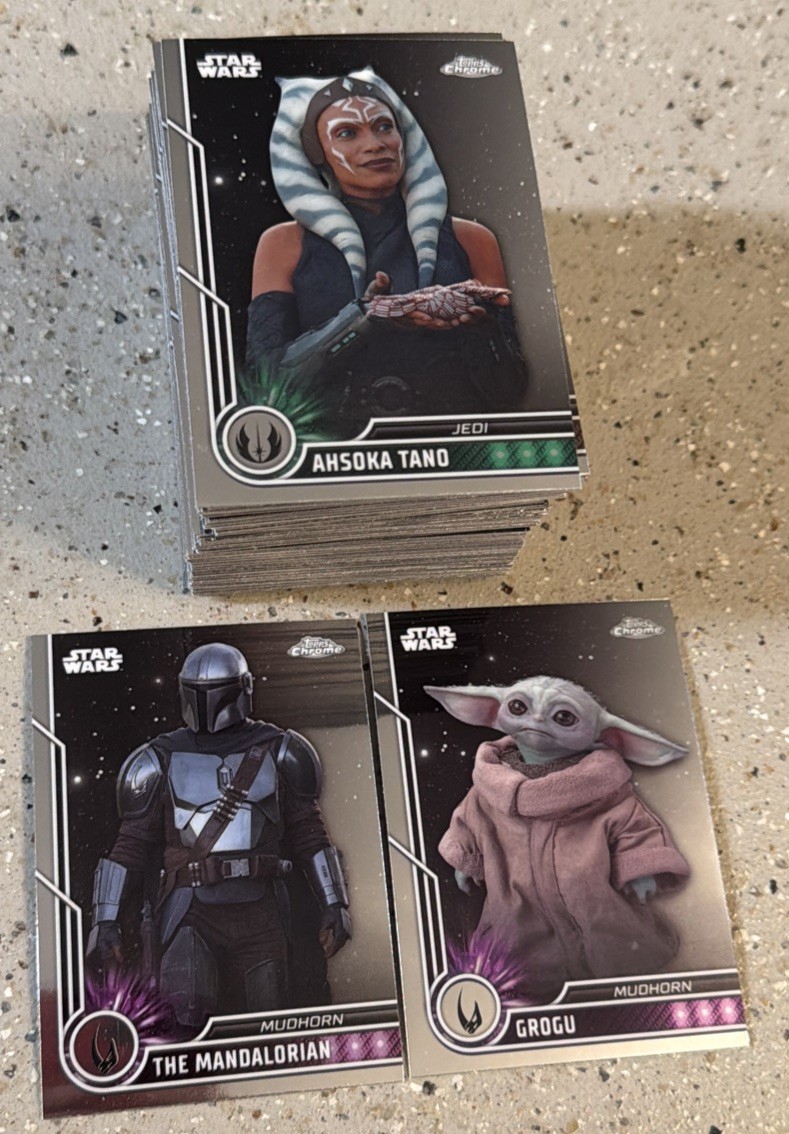 2023 Topps Chrome Star Wars Complete Base Set 1-100