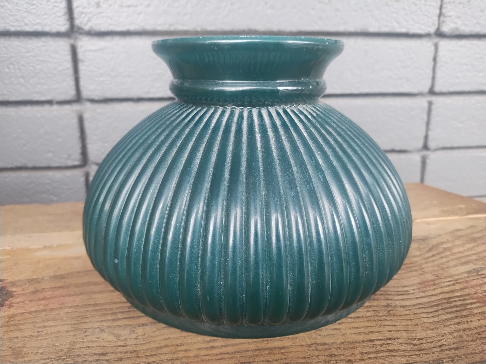 antique coleman quick lite green glass shade 20s kerosene lamp 7 in fitter base