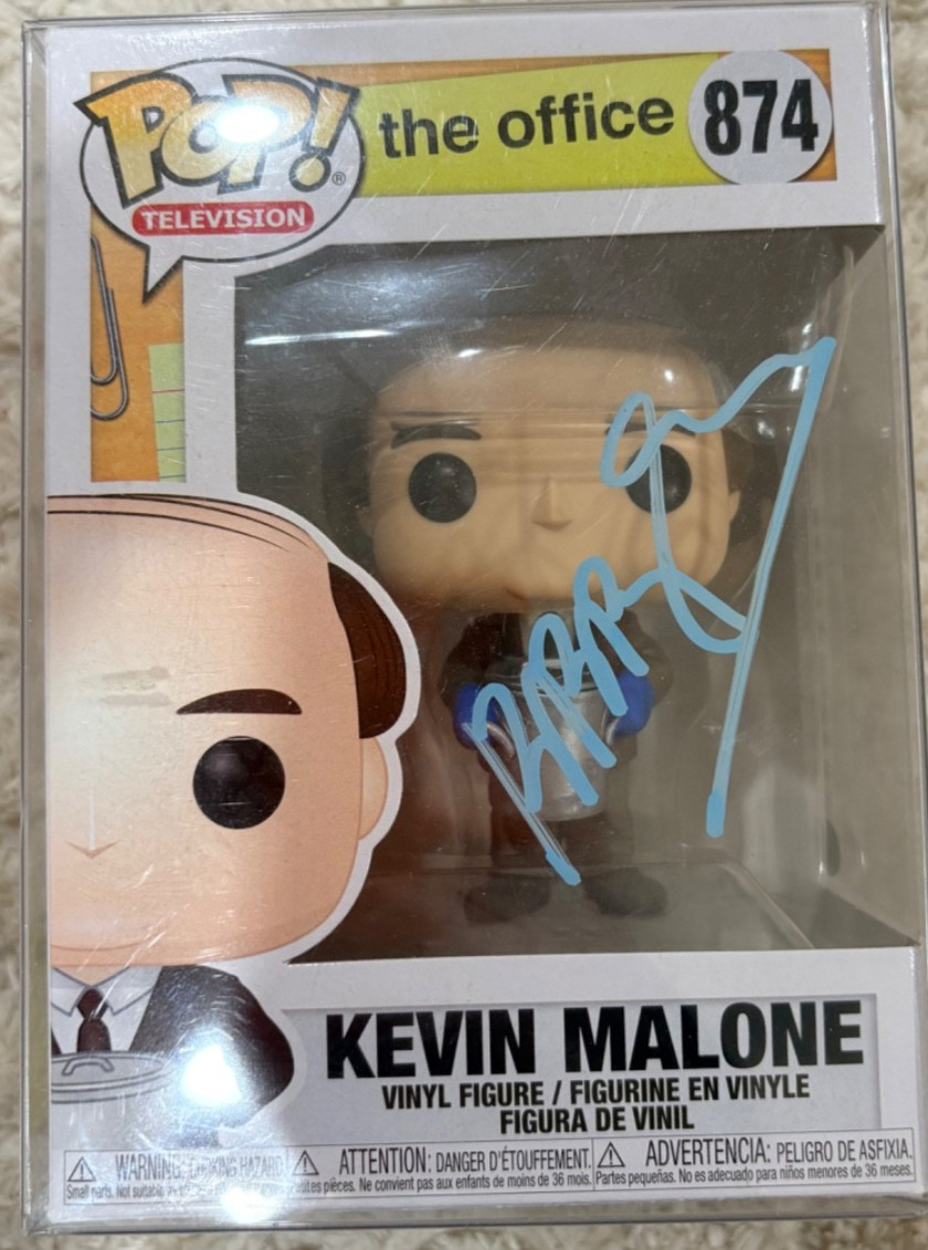 Funko Pop The Office Kevin Malone 874 Vinyl Figure Autographed Brian Baumgartner