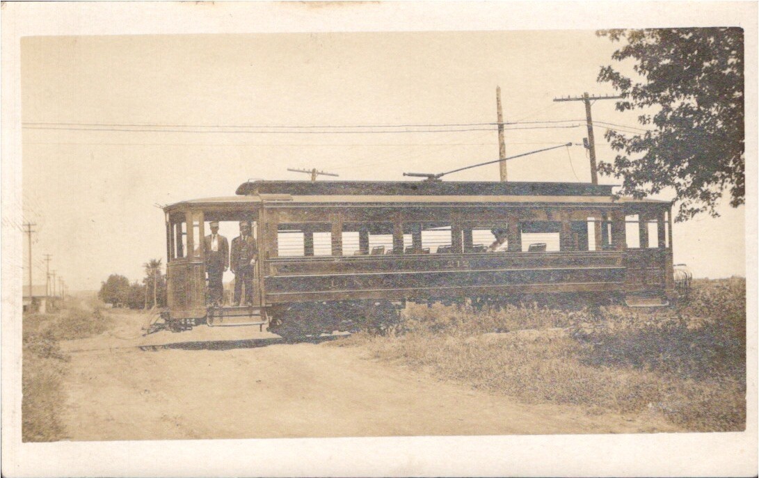 RPPC Lincoln Nebraska NE Lincoln Traction Railcar Workers Passenger Postcard