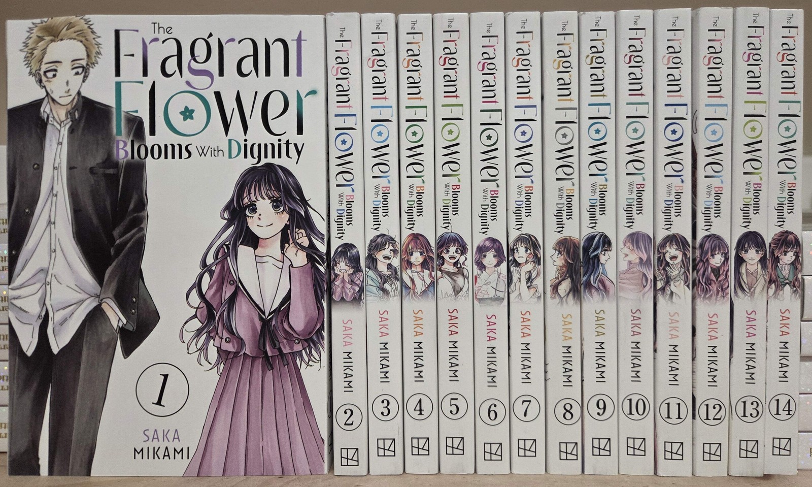 The Fragrant Flower Blooms With Dignity Vol. 1-14 Complete Manga Set English