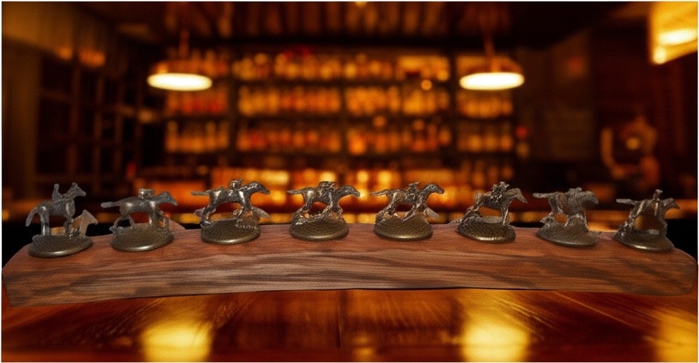 Blanton's Bourbon Cork Display Center Oak Barrel Half Stave, Blantons, Whiskey