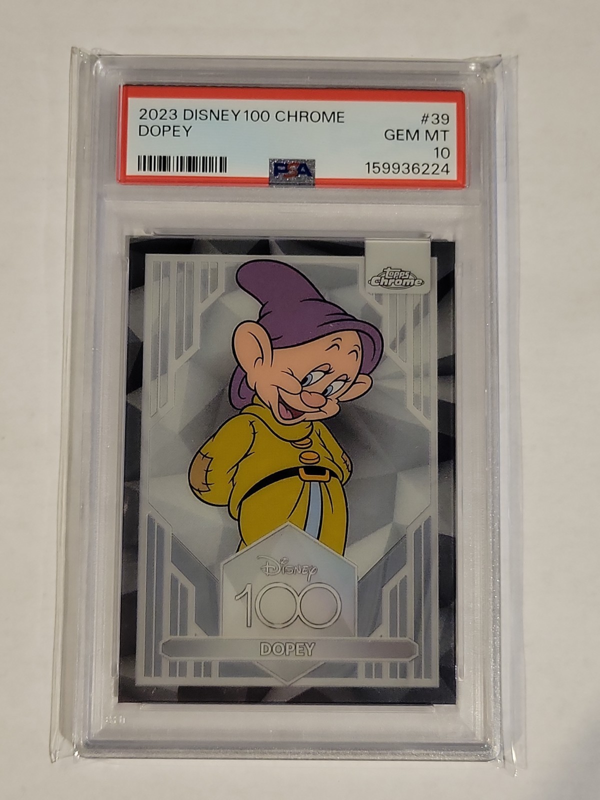 2023 Topps Chrome Disney 100 #39 Dopey PSA 10