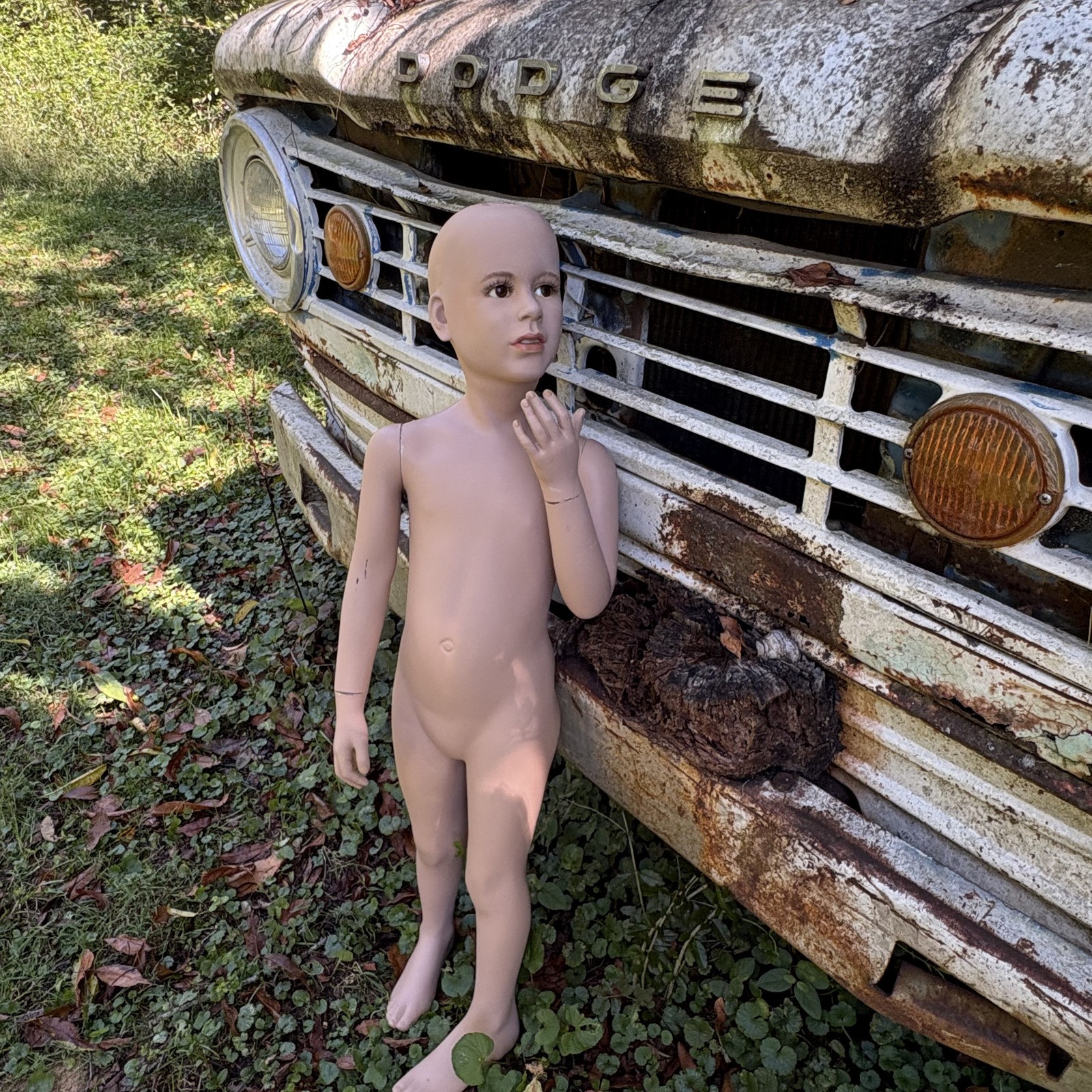 Vintage Wolf & Vine Child Mannequin Moving Glass Eyes 1970s Store Display