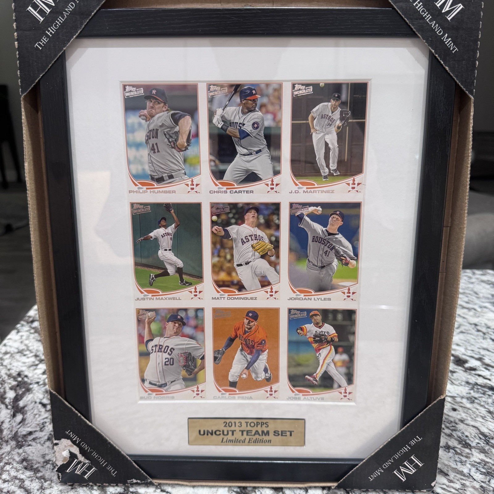 Highland Mint: 2013 TOPPS UNCUT TEAM SET {Limited Edition} Houston Astros