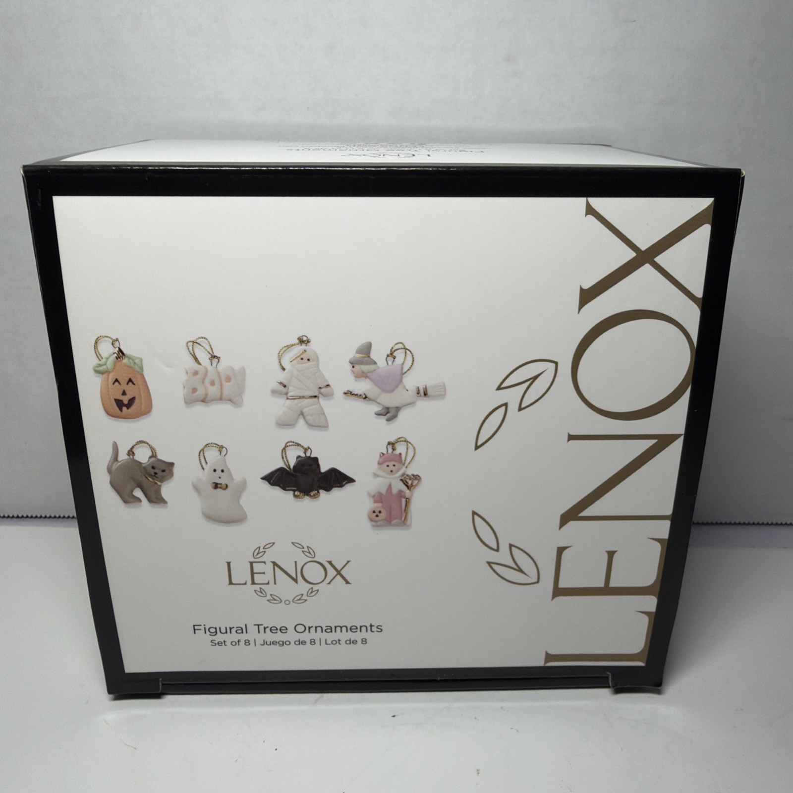 Lenox Figural Tree Hanging Ornament Set of 8, Halloween Ornaments, without tree.