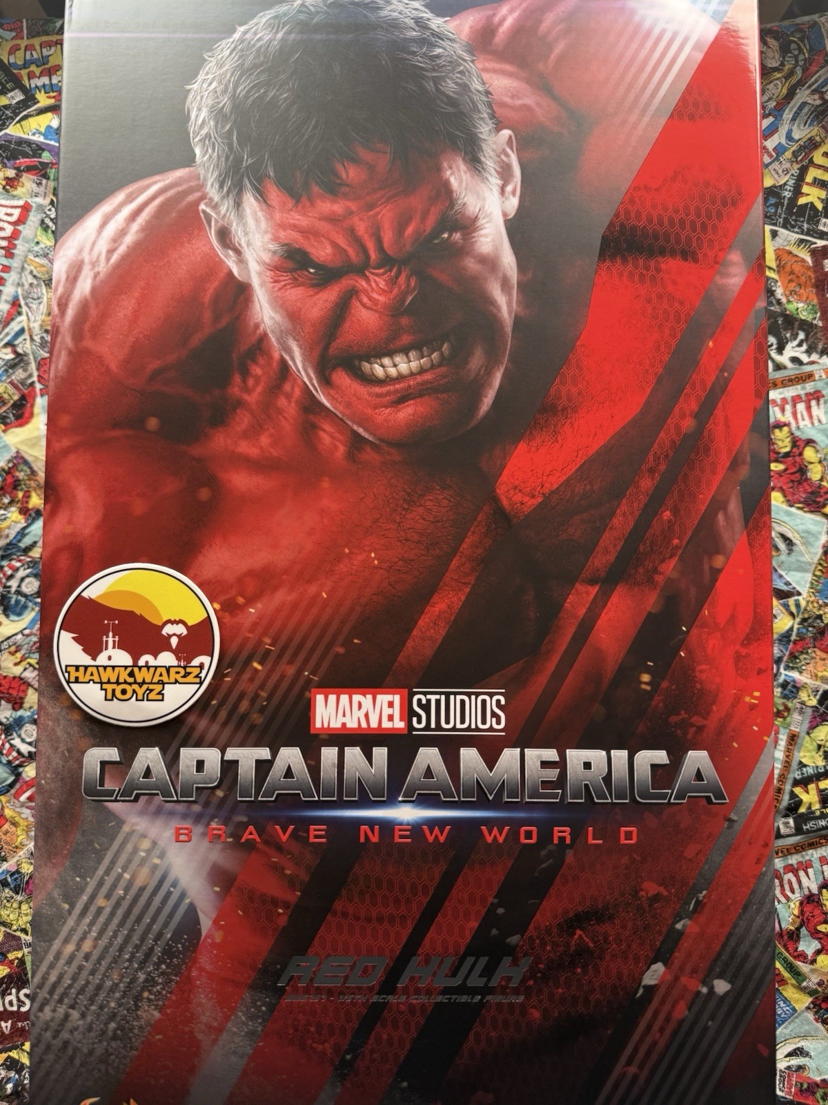 Hot Toys Marvel Captain America Brave New World Red Hulk MMS797 1/6 Sideshow