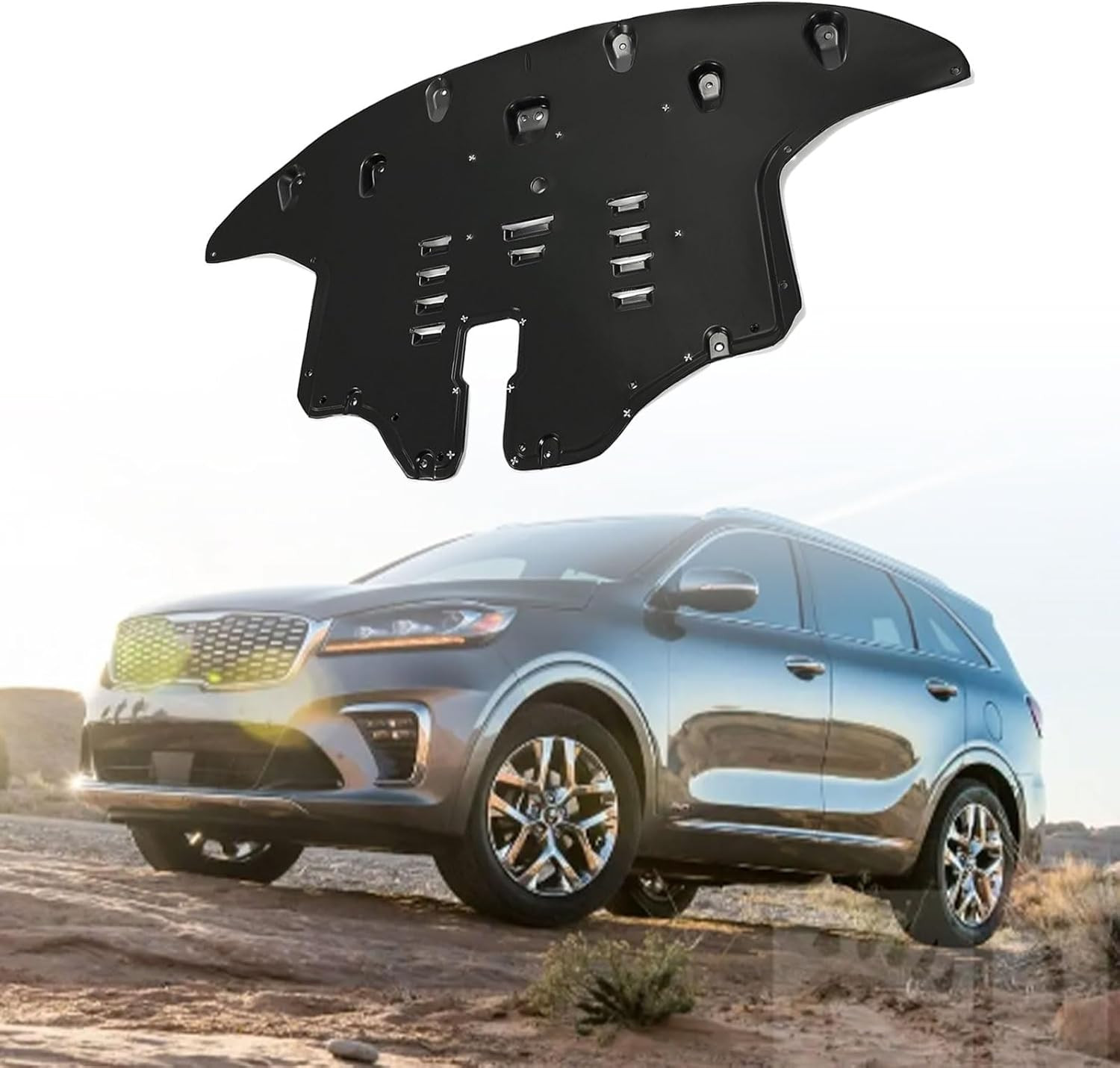 Front Engine Splash Shield MPN 29110C6800 KI1228152 Compatible with Kia Sorento