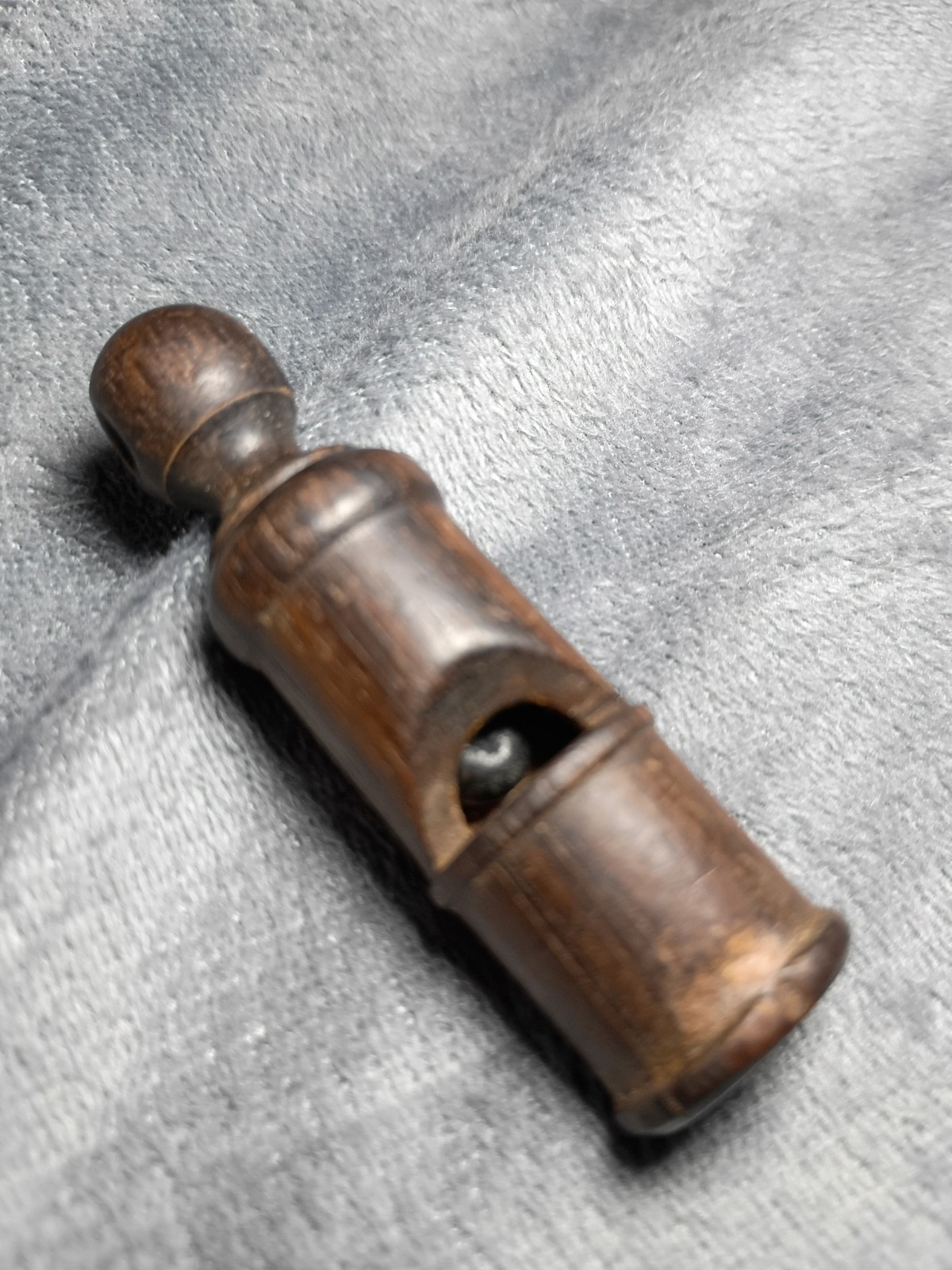 Antique Turned Treen Whiste, WW2 Era, German Whistle 
