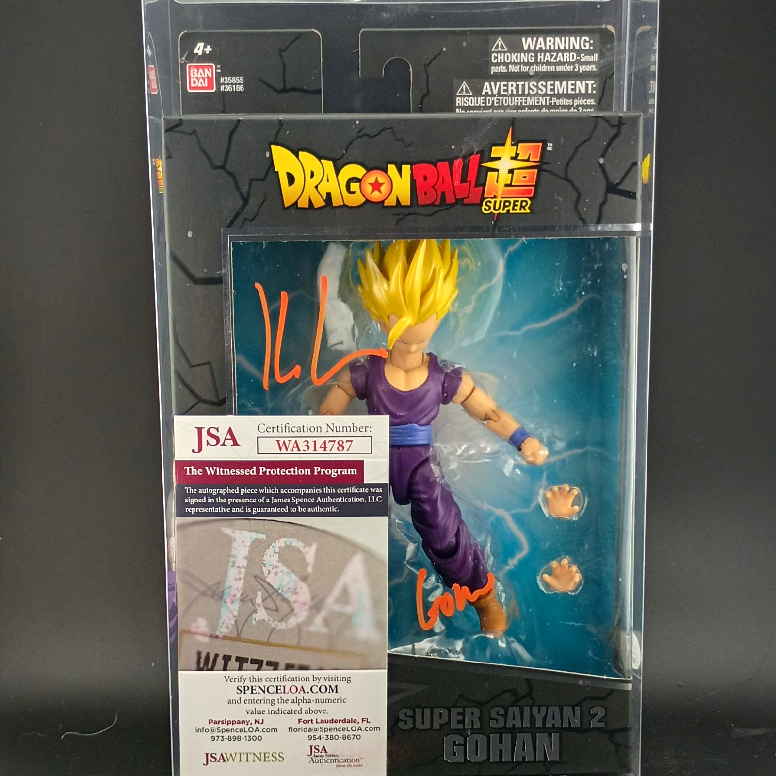 Bandai Dragon Ball Super Dragon Stars Gohan Figure Signed/Inscribed Kyle Hebert