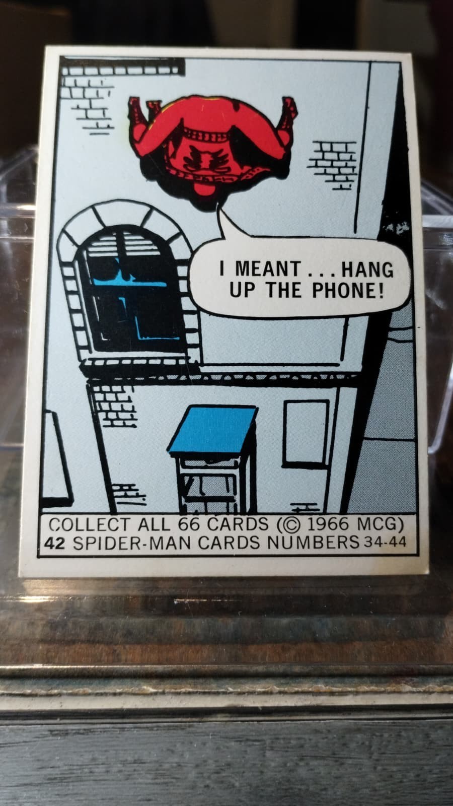 VINTAGE 1966 DONRUSS MARVEL SUPER HEROES #42 SPIDER-MAN CARD (MCG)