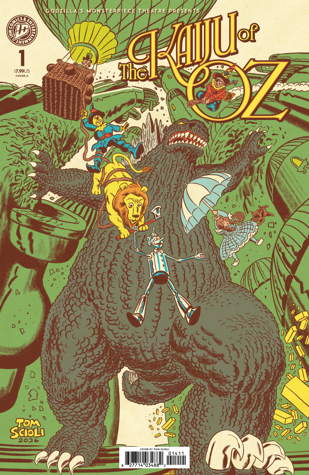 PRE-SALE: Godzilla’s Monsterpiece Theatre Presents: The Kaiju Of Oz Cover A (Sci