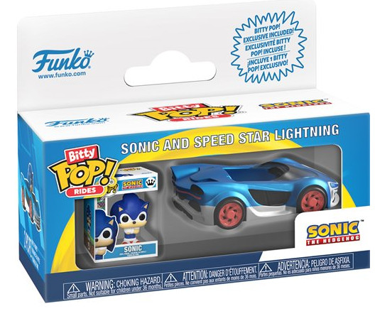 New Funko Bitty POP Rides Sonic The Hedgehog And Speed Star Lightning