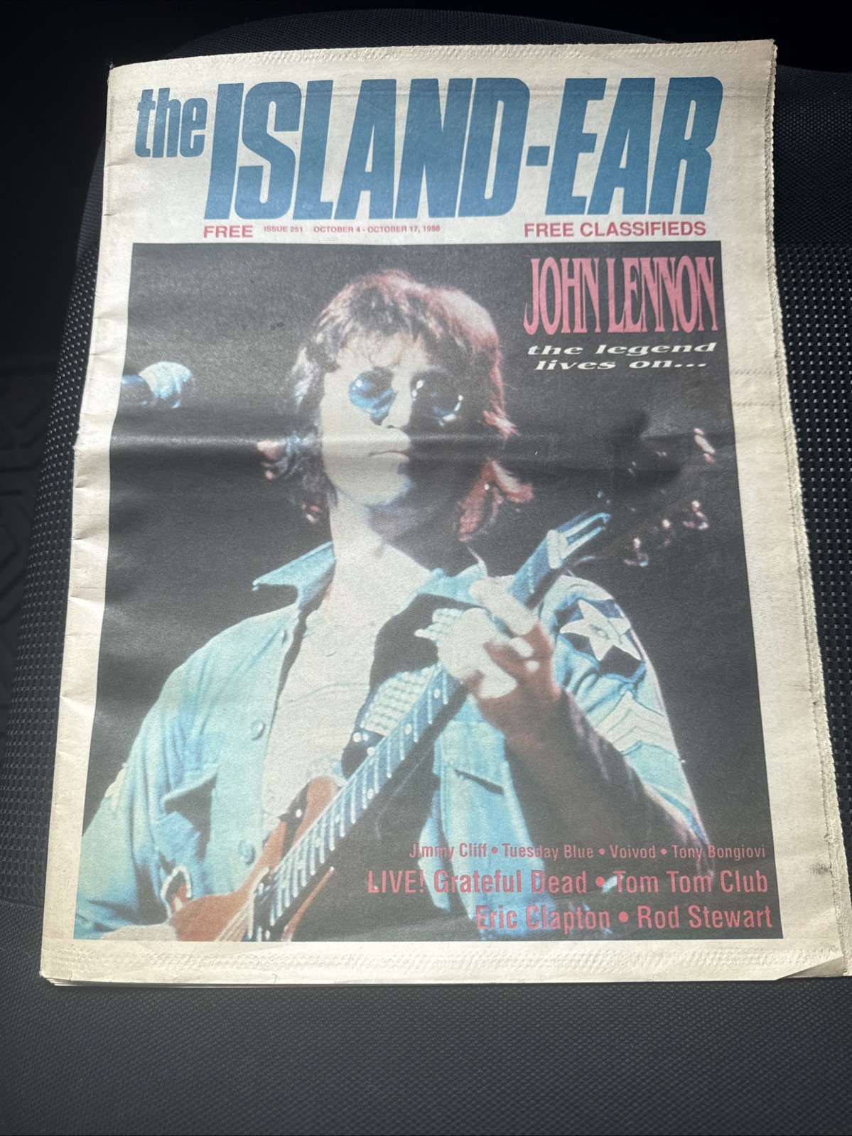 The Island Ear Newspaper Long Island NYC 1988 John Lennon New Wave Art house