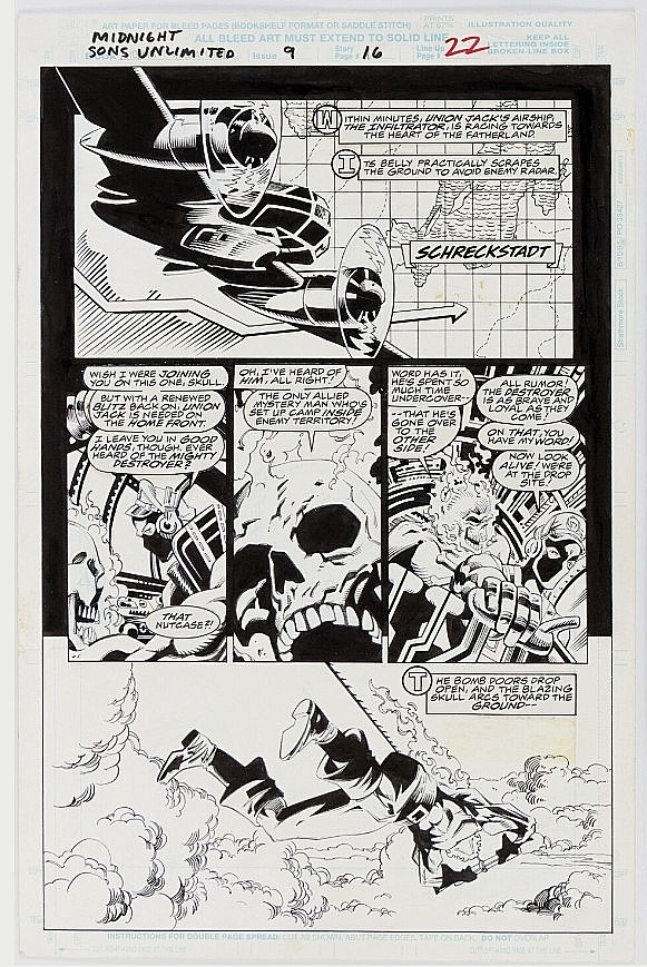 Midnight Sons Unlimited #9 Page 16 James Fry  Original Comic art Marvel 1995