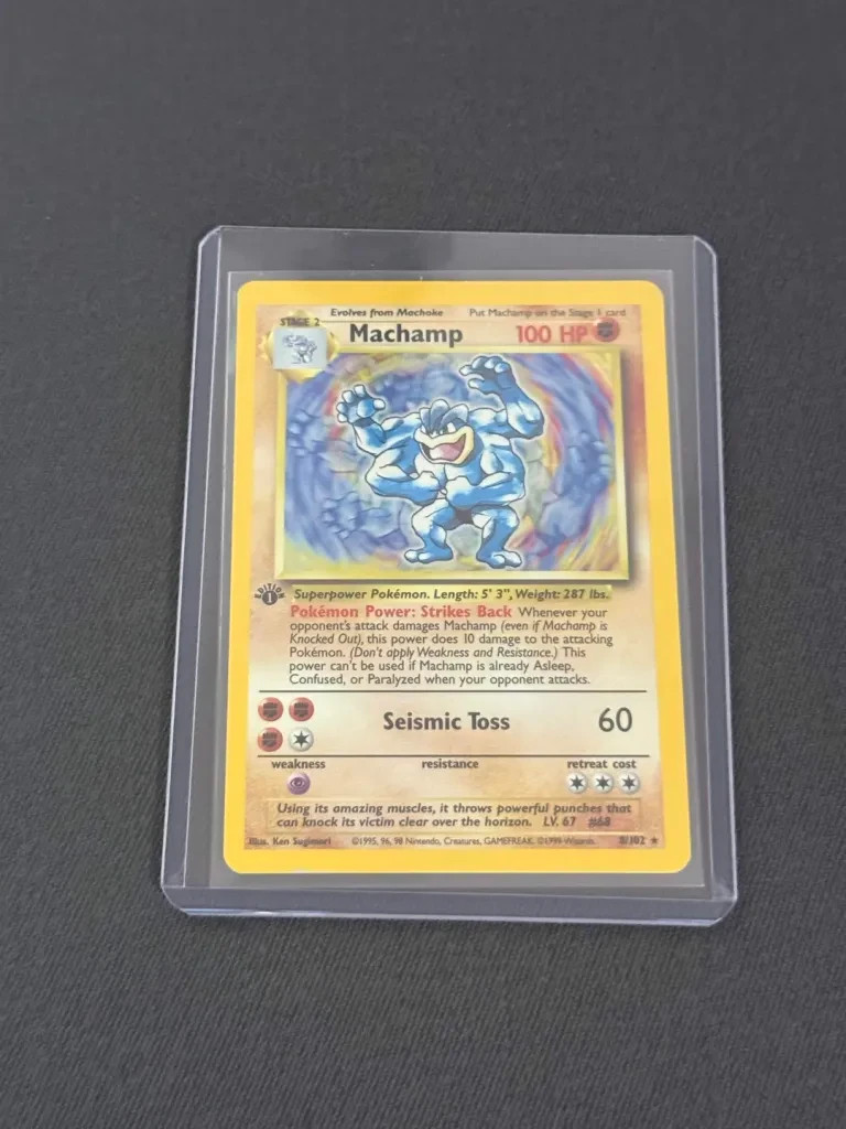 Machamp 8/102 1st Edition Holo Rare Pokémon Base Set WOTC 1999
