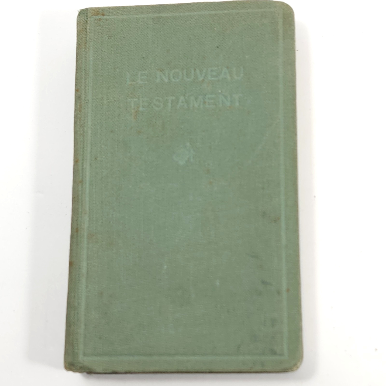 Pre-1910 Swiss edition French New Testament Inscribed US Navy BM 1/C WWII 1943