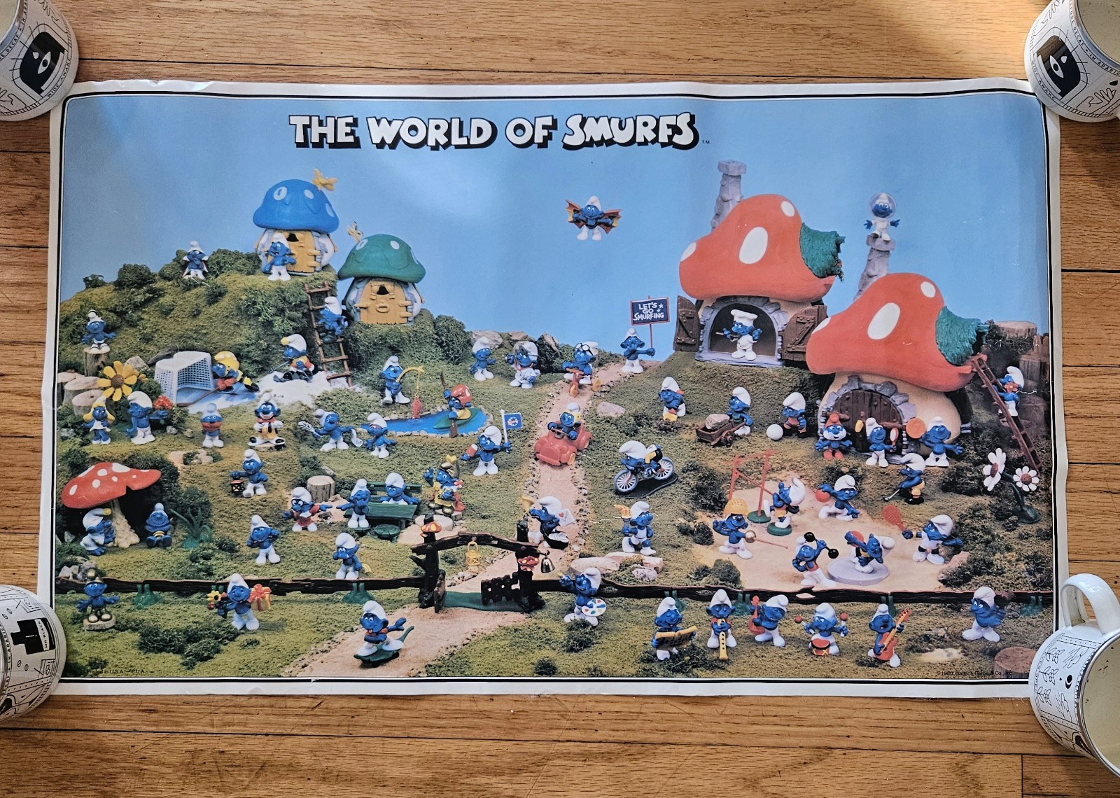 Vintage 1980 World of Smurfs Poster 24\