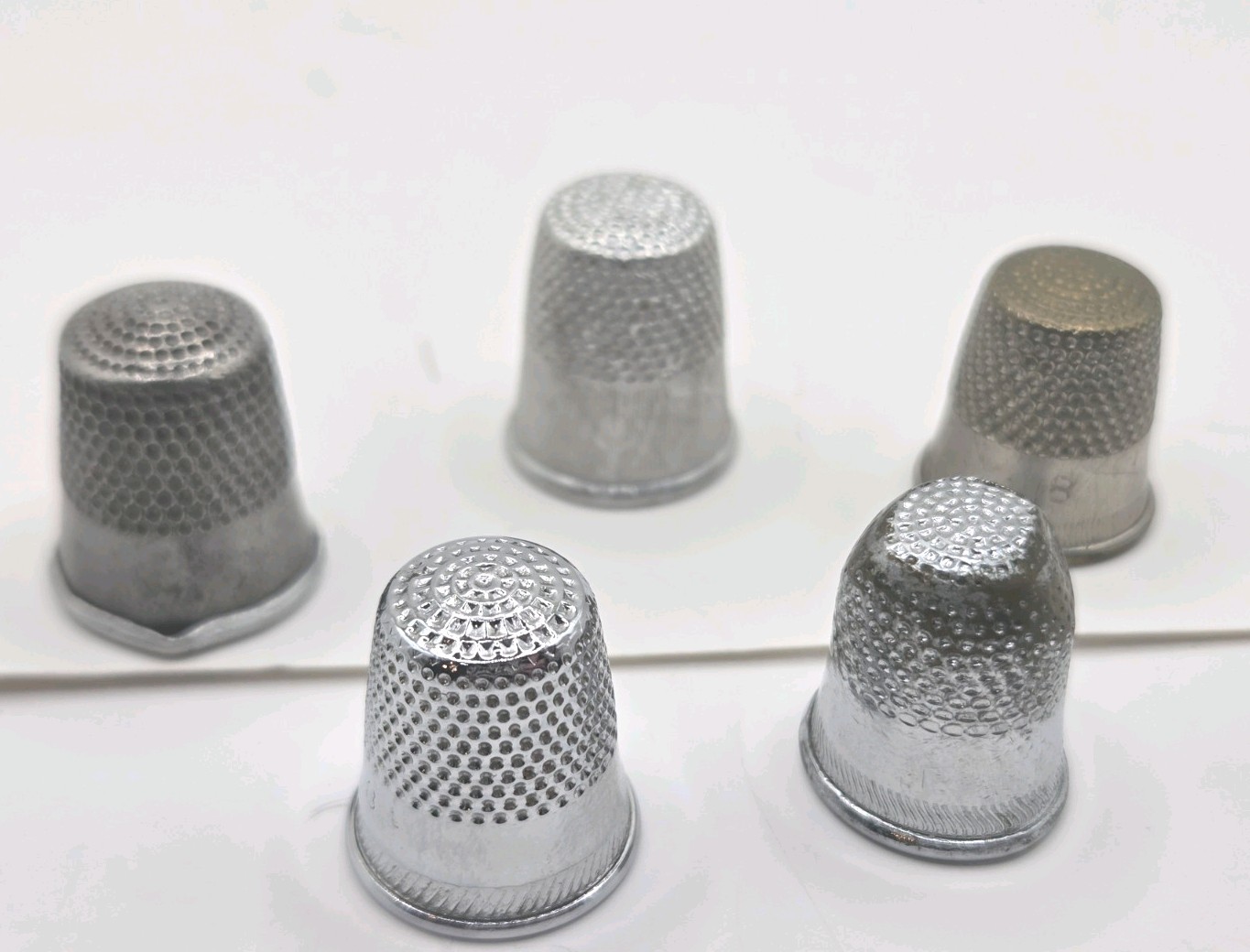 Thimbles Lot Of 5 Vintage 80s 