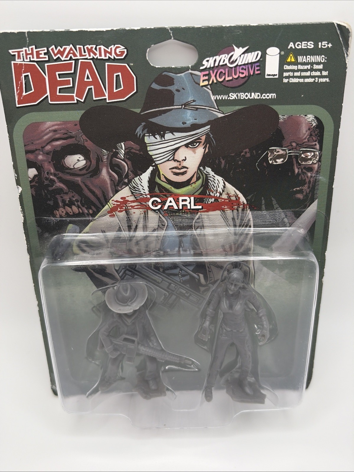 The  Walking dead SkyBound Exclusive Image Comics Mini Figures Carl Grey NEW