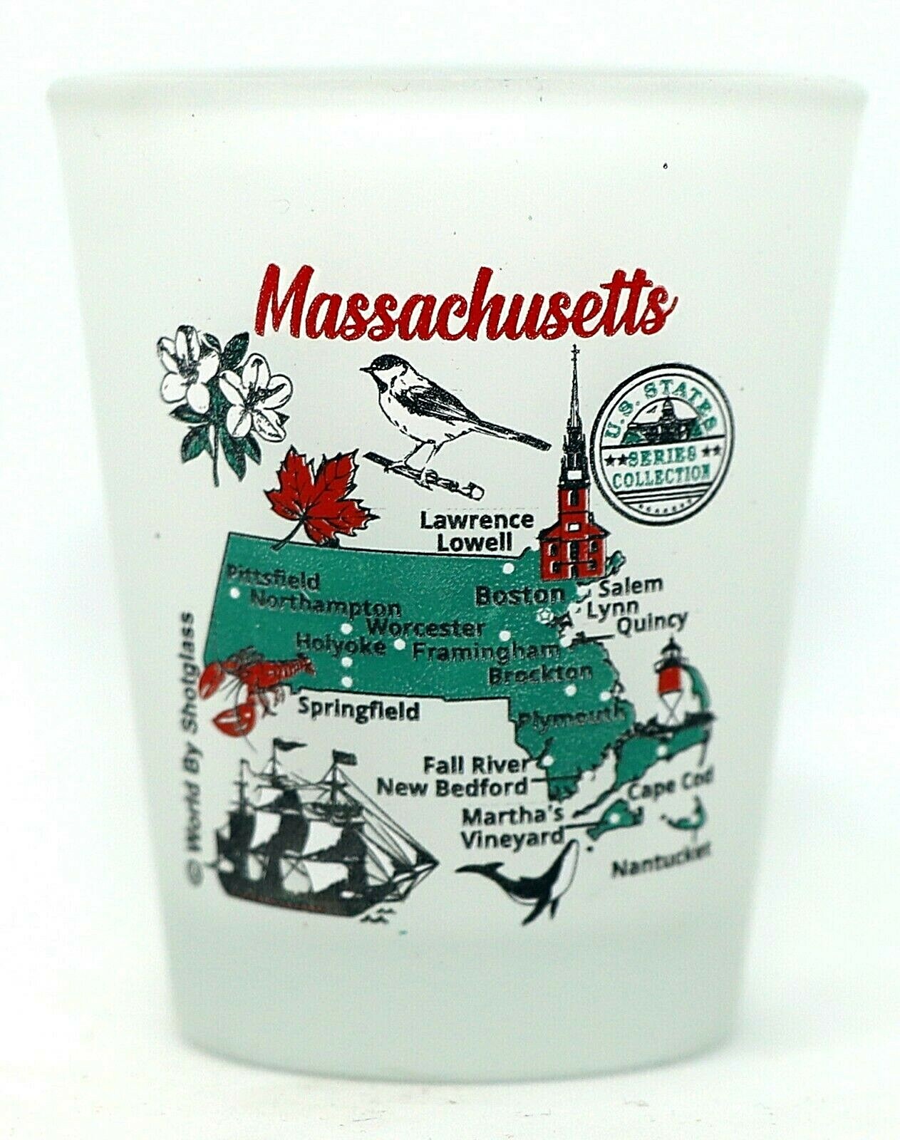 Massachusetts US States Series Collection Shot Glass