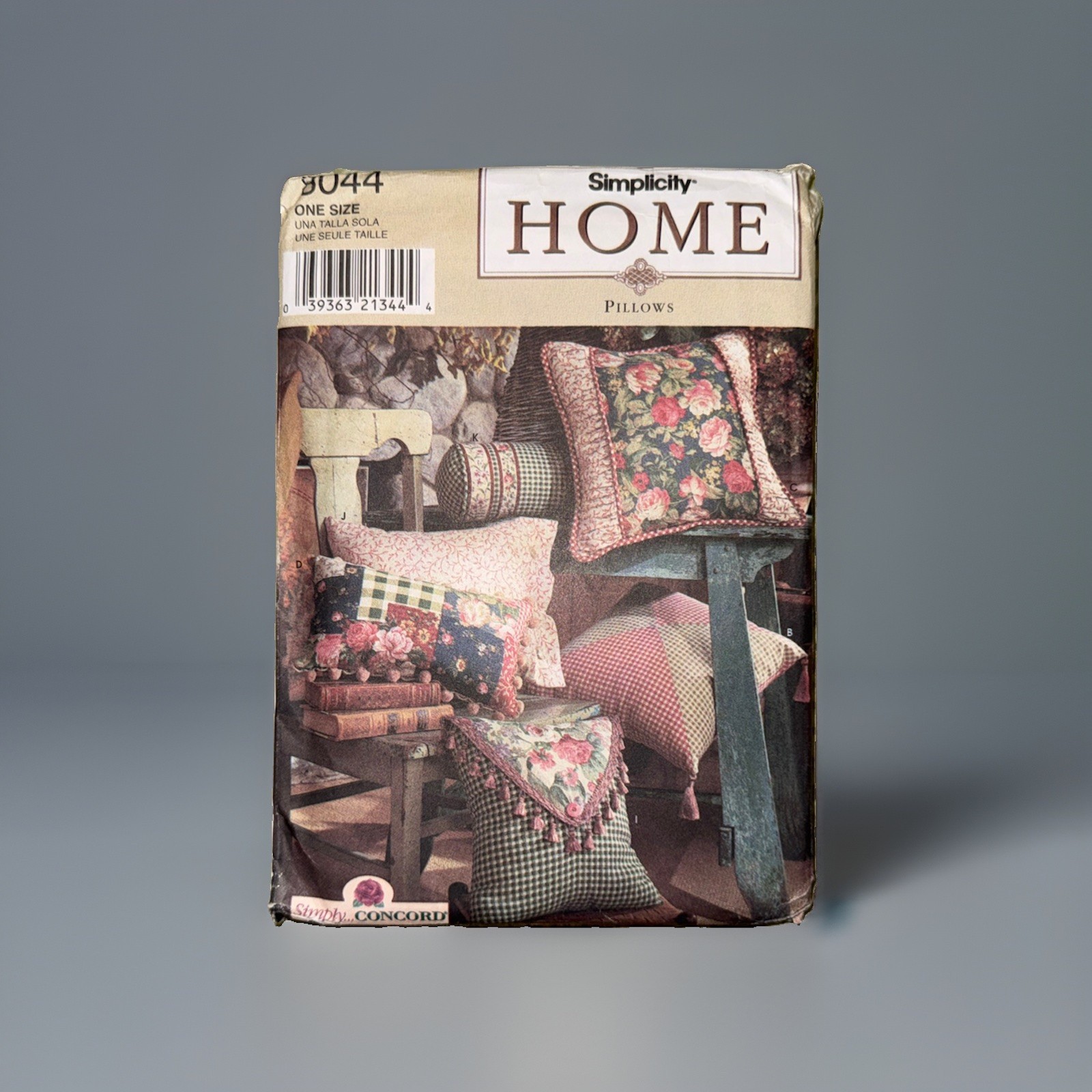 Vintage Sewing PATTERN Simplicity Home 8044 1998 Home Decorating Bed Pillows NEW