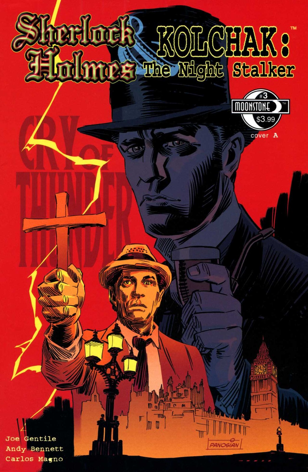 Sherlock Holmes And Kolchak the Night Stalker #3A VF/NM; Moonstone | w/Bag+Board