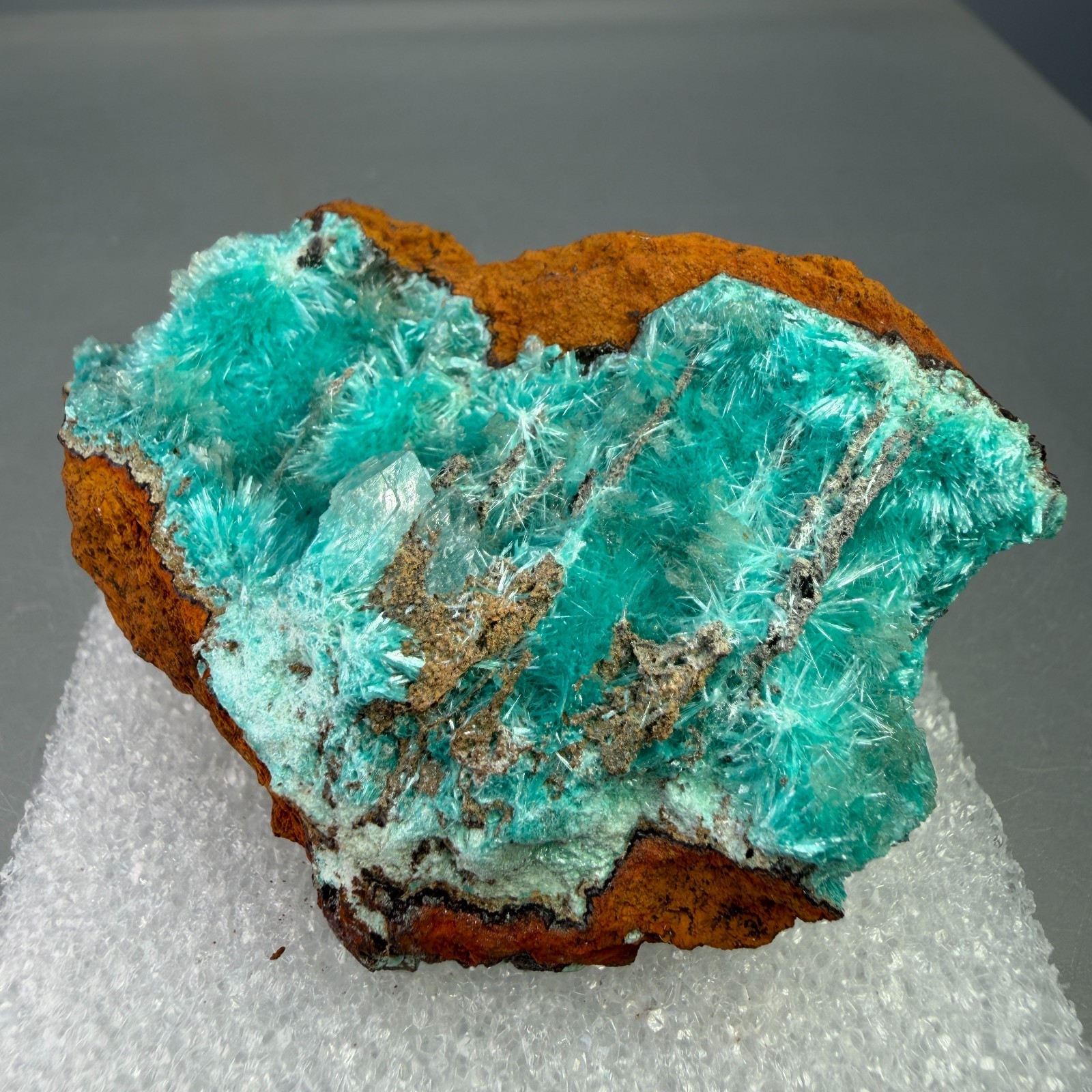 Fine Blue-Green Aurichalcite Crystals: Ojuela mine, Mapimi, Durango State Mexico