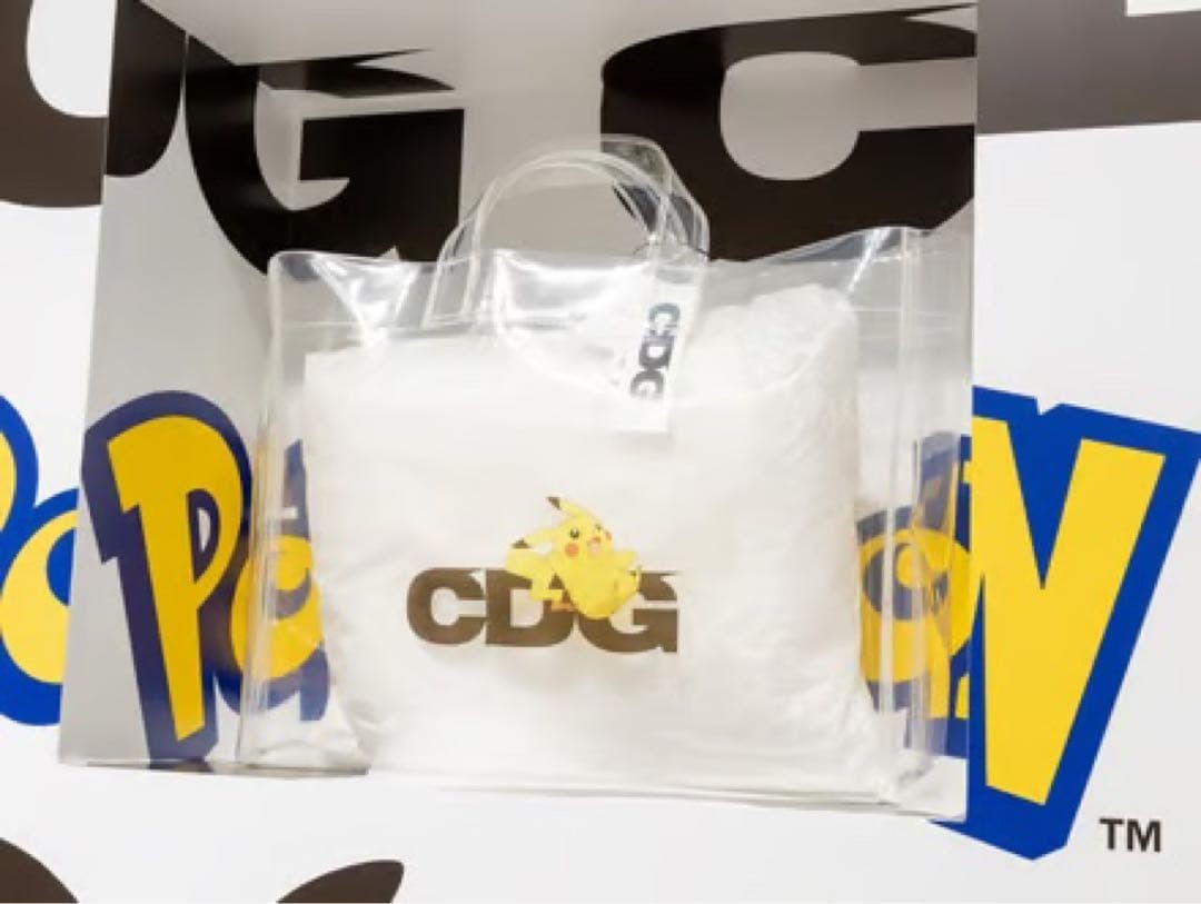 Pokemon Pikachu Clear Tote Bag only 17.32x13.38x5.11\