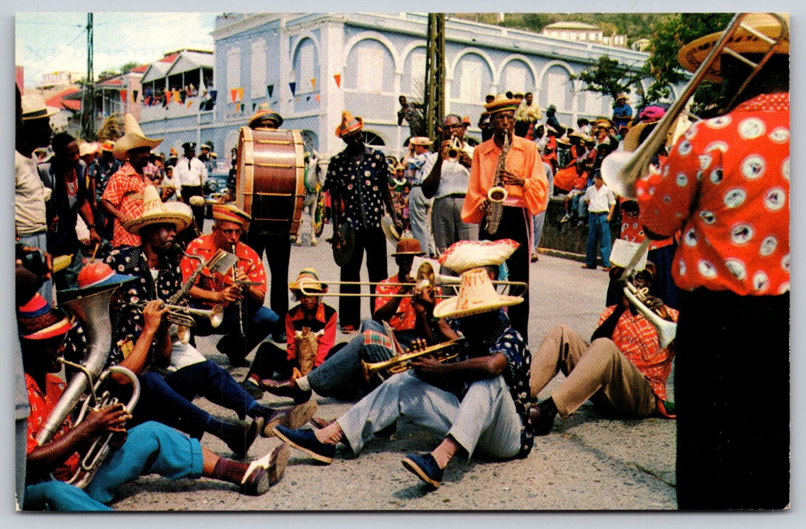 St. Thomas Virgin Islands Carnival Band Musicians Dormand Postcard PC393