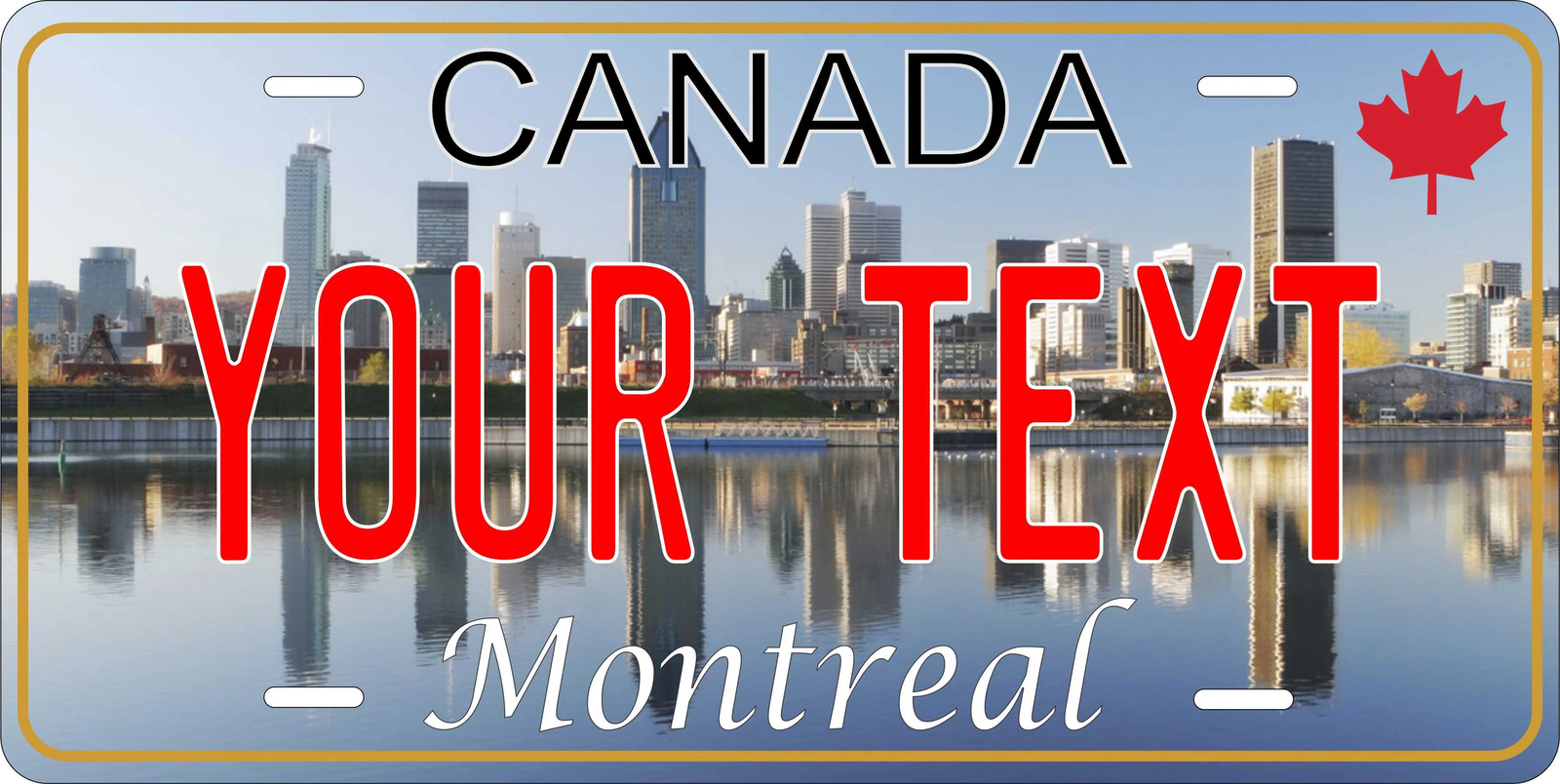 Montreal Quebec Canada city Novelty License Plate Custom Auto Bike Motorcycle