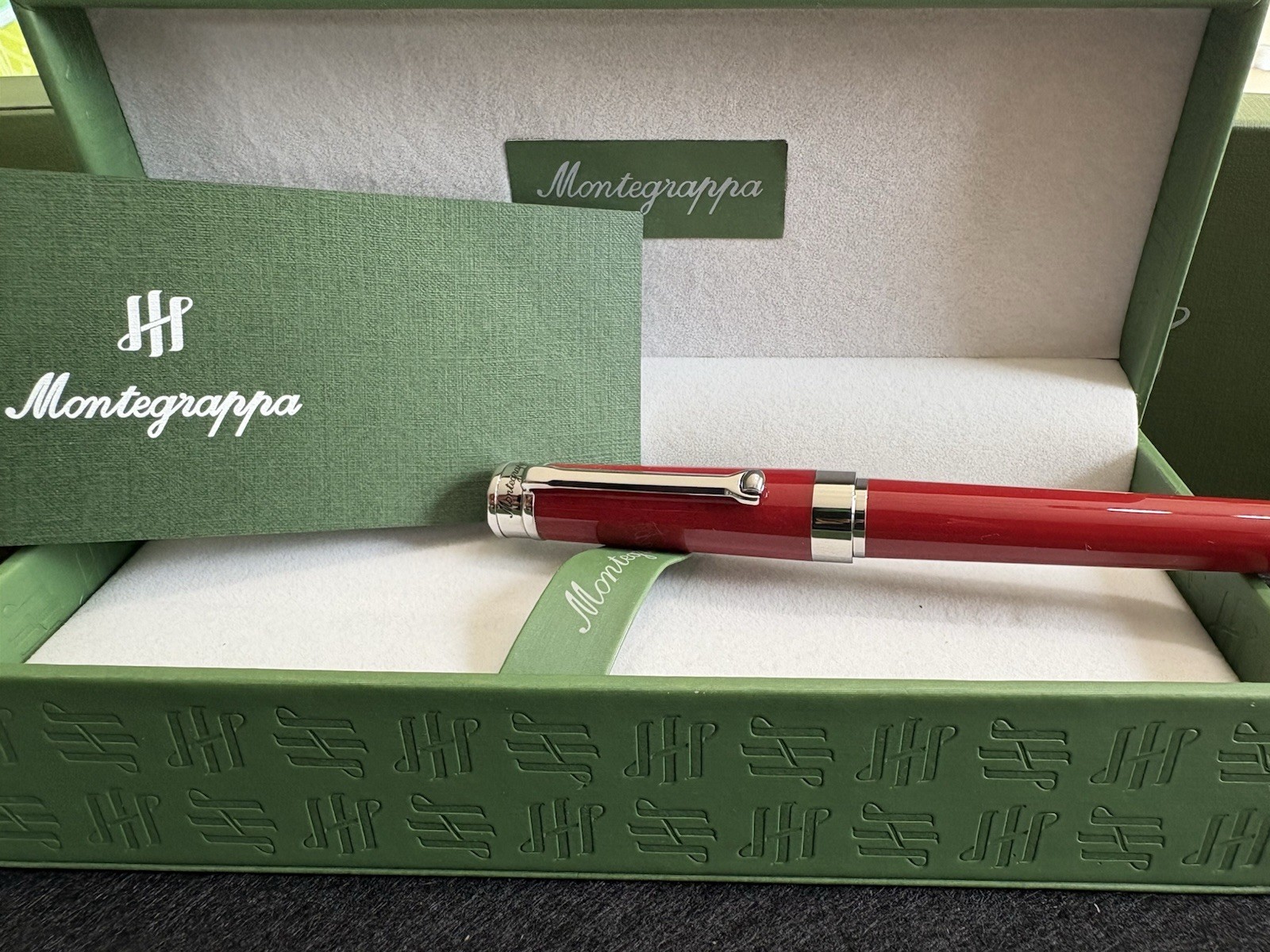 Montegrappa Parola Amarone Red Rollerball Pen ISWOTRID Italian Luxury Boxed