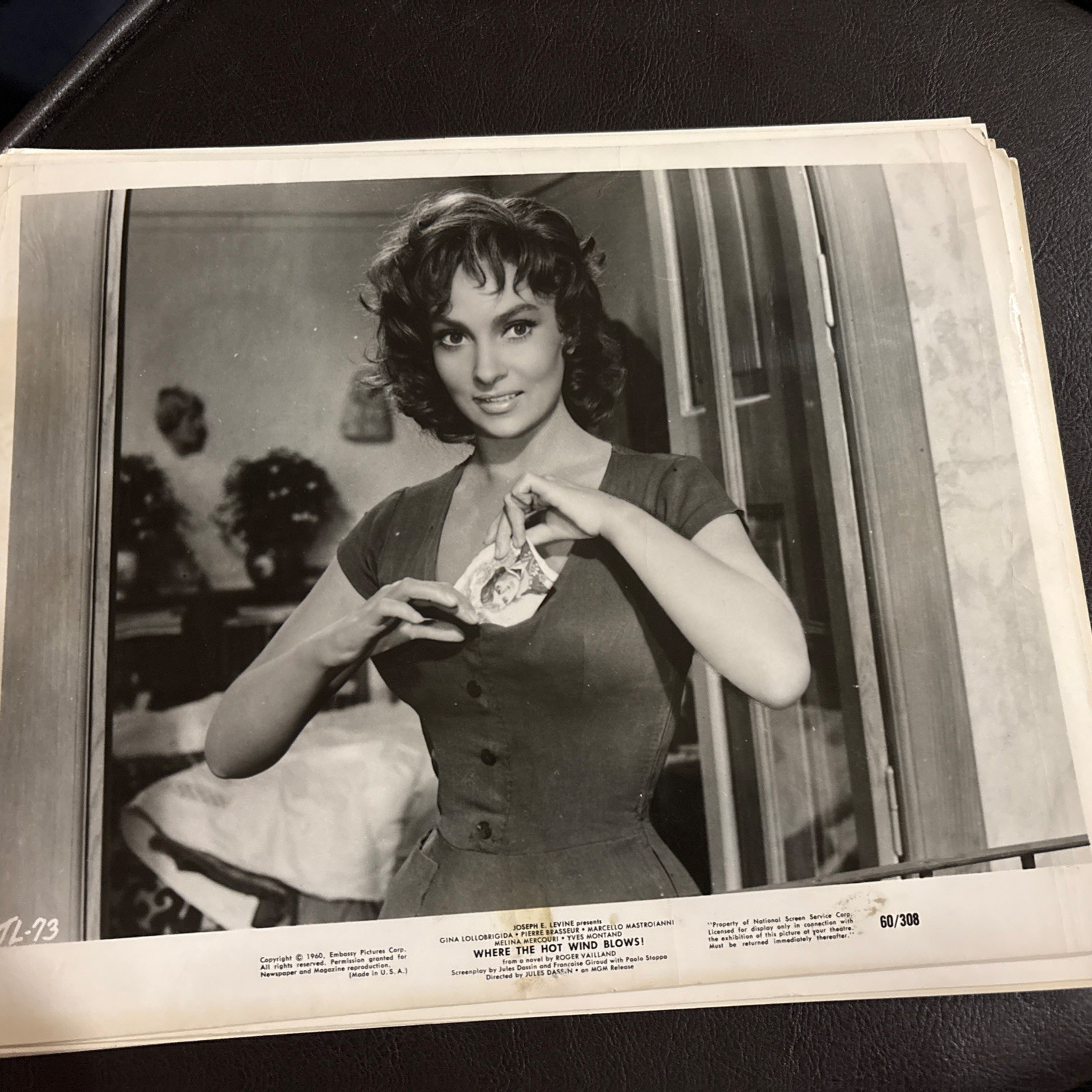 Gina Lollobrigida Vintage Original Movie Still 8x10 Photo 1960 #6