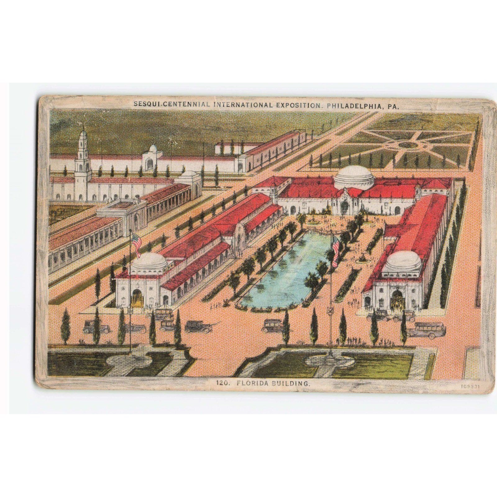 1926 Sesqui-Centennial Exposition Postcard Florida Building Philadelphia PA