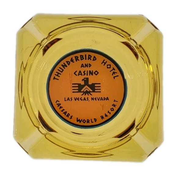 Vintage Marketing Ashtray / Thunderbird Hotel & Casino / Las Vegas Nevada NV