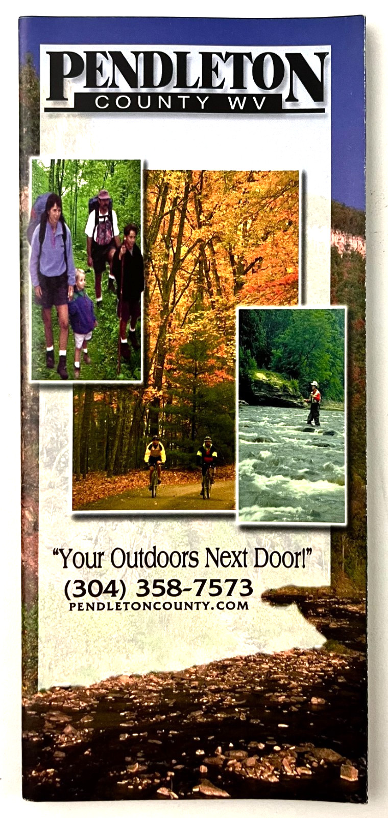 1998 Pendleton County W Virginia Outdoor Recreation Map Vintage Travel Brochure