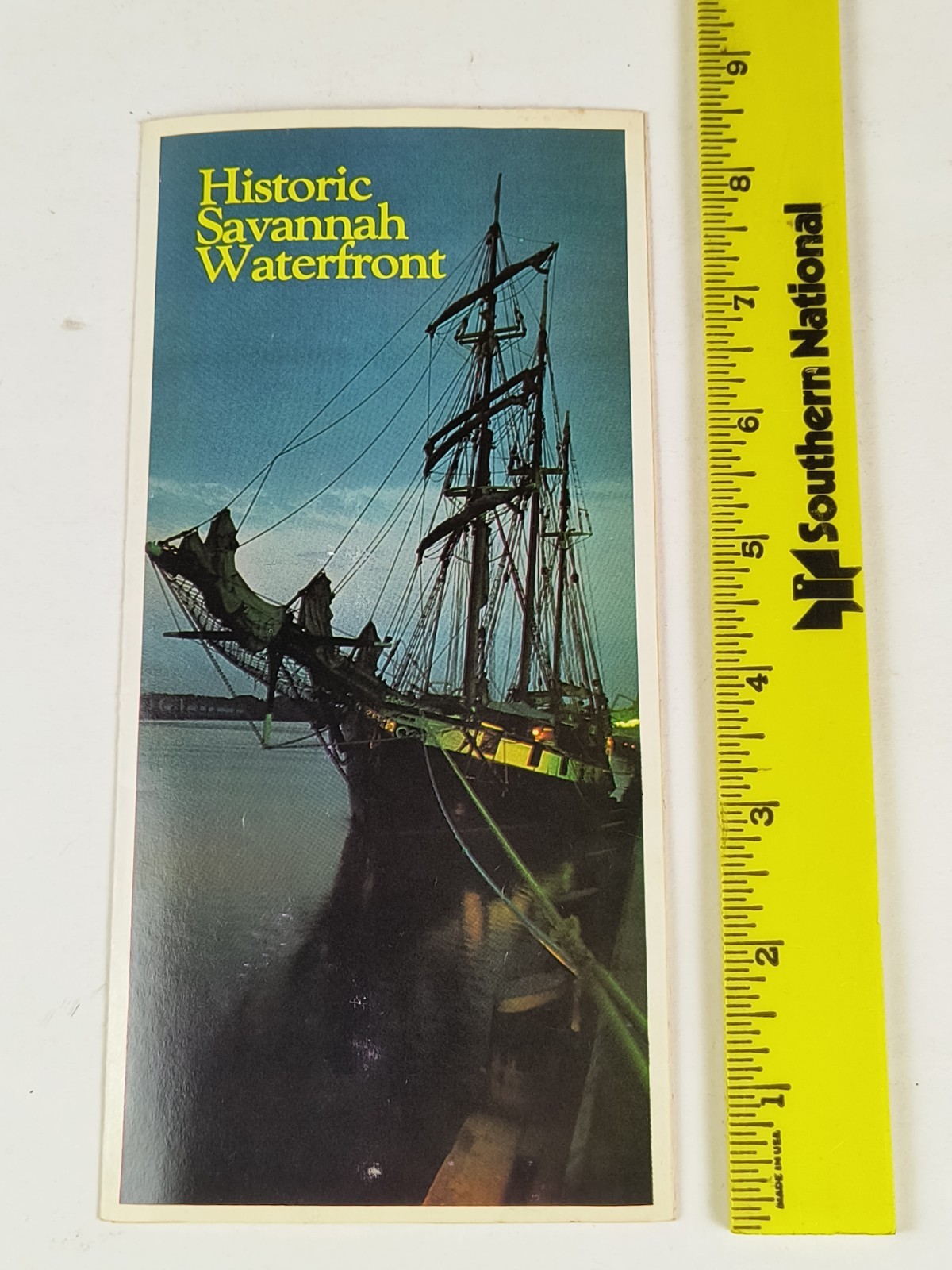 1980's Historic Savannah GA Waterfront Pamphlet Georgia 