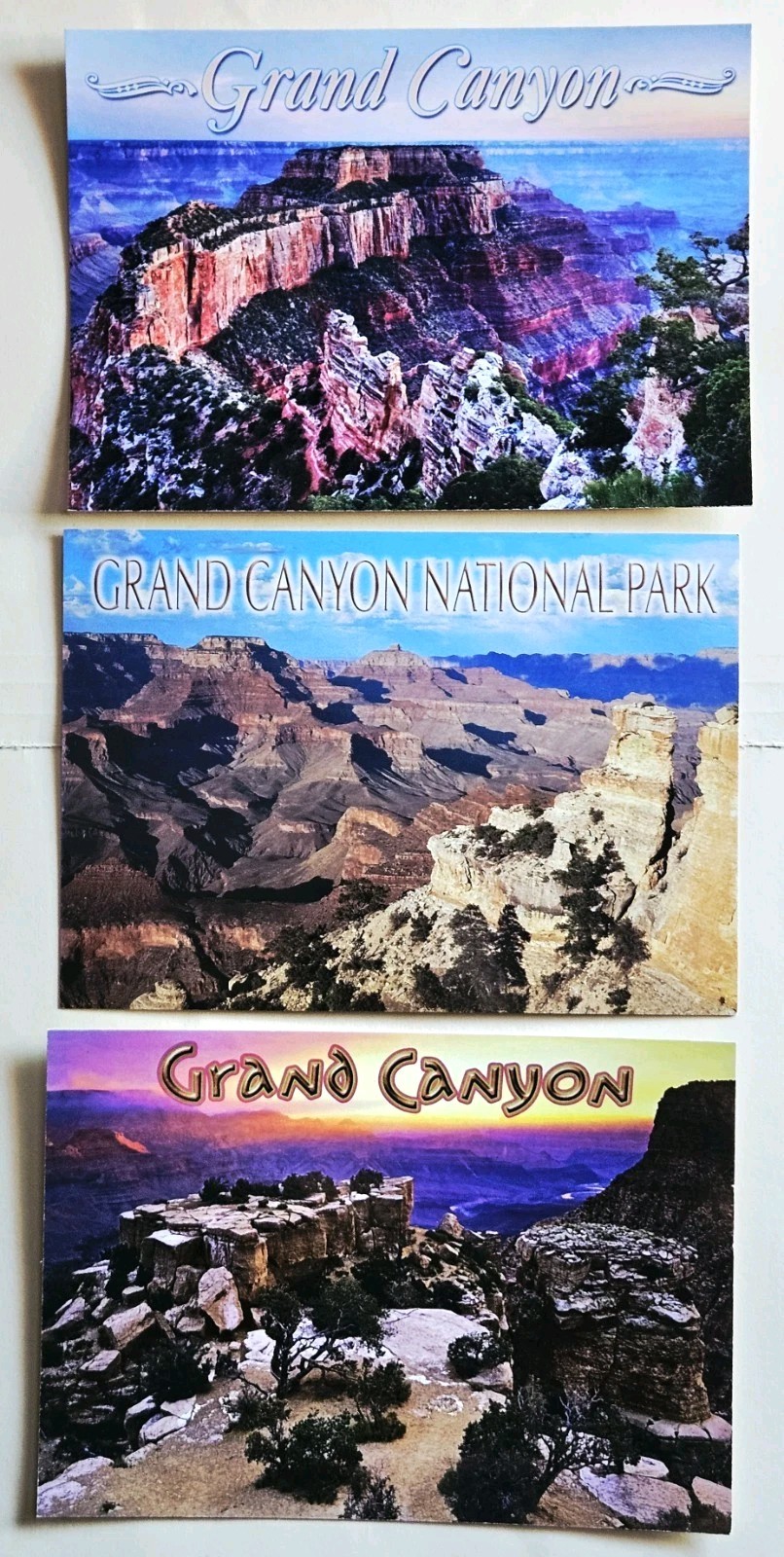 Arizona Postcards. Grand Canyon. Moran Point. Cape Royal. Lot Of 3.