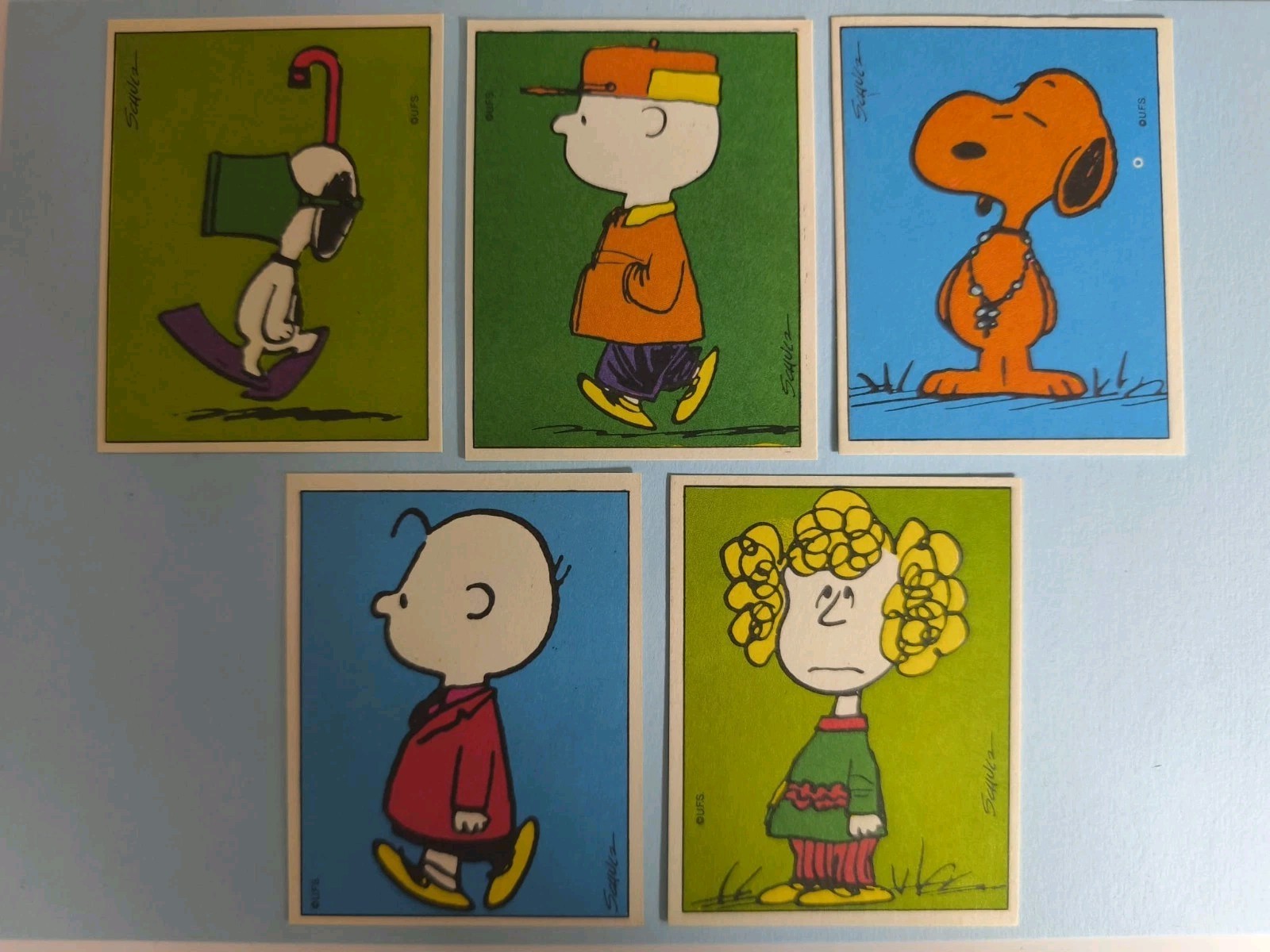 Milano Libri 1971 Le Figurine di Linus 5 Piece Lot #228 #233 #241 #242 #243