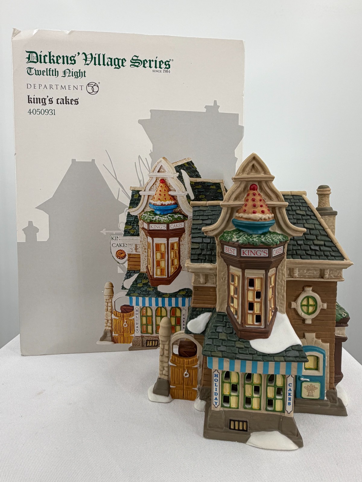 Dept 56 KING'S CAKES Dickens Village Series Twelfth Night #4050931 NIB 2016
