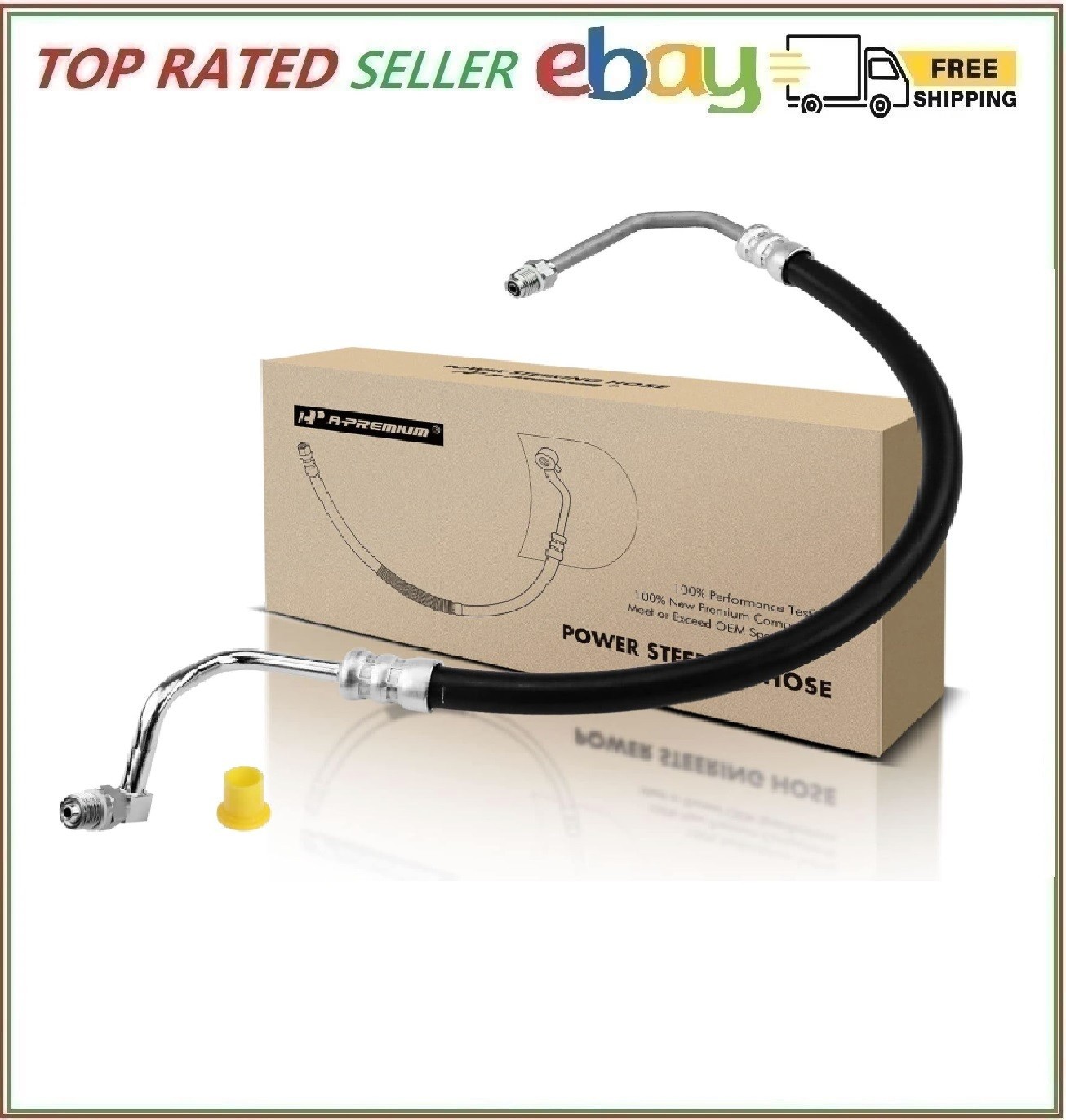 A-Premium Power Steering Pressure Hose Line Assembly Compatible with Ford Exc...